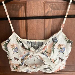 Reformation linen bra top